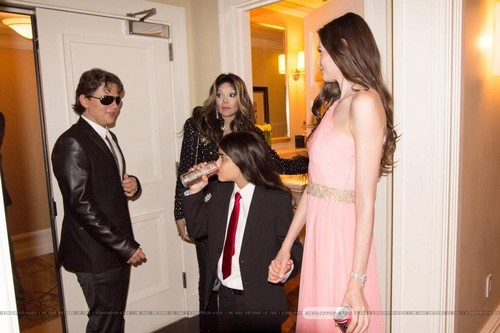  Prince Jackson, Latoya Jackson, Blanket Jackson and ? at Mr ピンク Drink Launch Party ♥♥