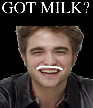  Robert Pattinson in Got melk AD (Fake)