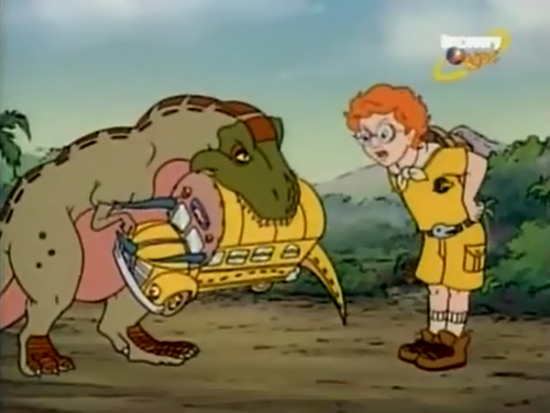 Arnold Scolding T-Rex