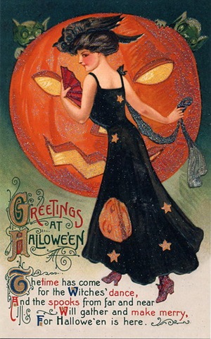  Vintage Halloween postcard