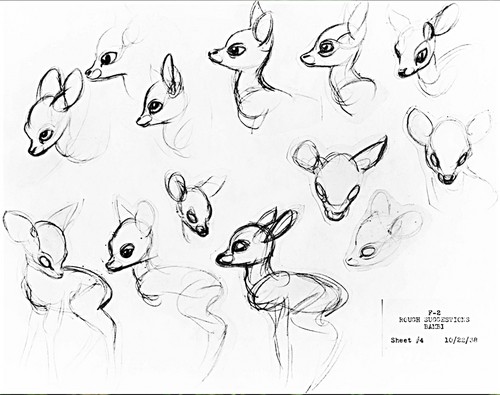  Walt Disney Sketches - Bambi