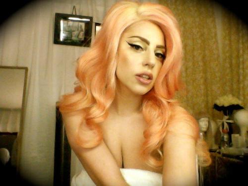  "Today is the anniversary of BAD ROMANCE :) were bringing back the "tub hair""
