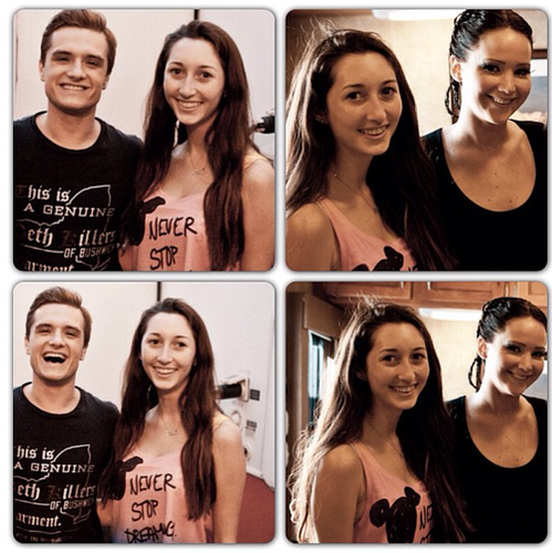  A fan met Jennifer and Josh during CF filming