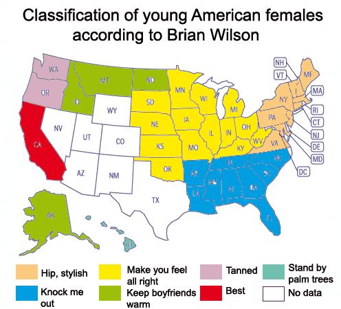 American girls according to Brian Wilson