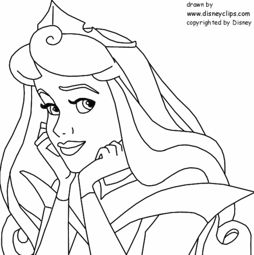  Aurora Coloring Pages