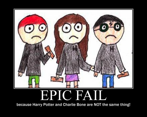 Charlie Bone pwns Harry Potter