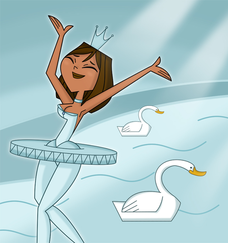 Courtney in the swan lake