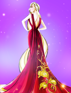 Disney Princesses with Designer Villain gowns