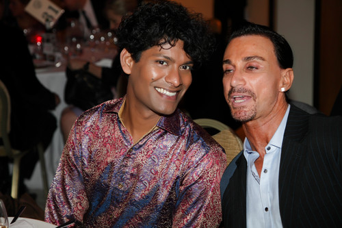  Emmanuel Ray, Nominee London Personality of the tahun 2012 and celebrity hairdresser Stuart Phillips