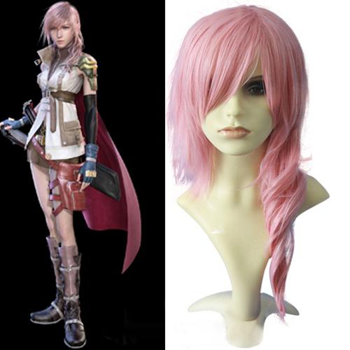 Final Fantasy Lightning Pink 70cm Cosplay Wig