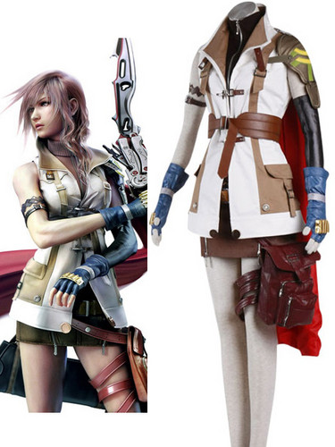  Final Fantasy XIII Lightning Cosplay Costume