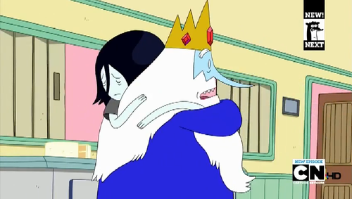  Ice King and Marceline hug