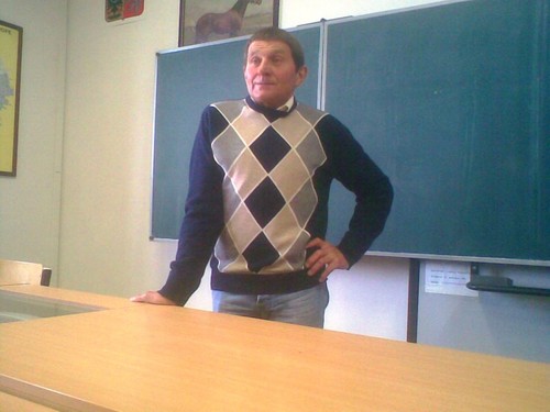 Josef Vana in school