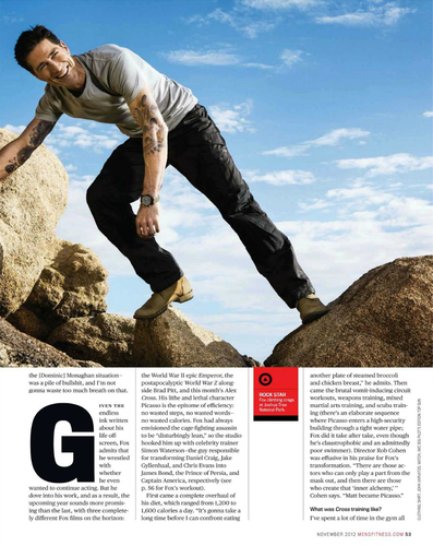 Matthew Fox || Mens Fitness November 2012