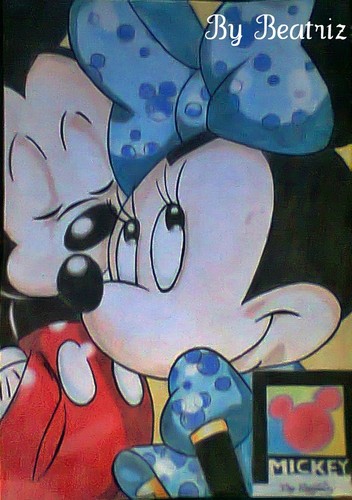  Mickey and Minnie Drawing