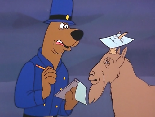Scooby Tickets a Goat