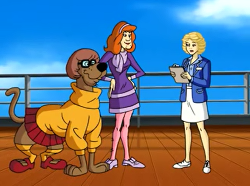  Shaggy and Scooby as Daphne and Velma