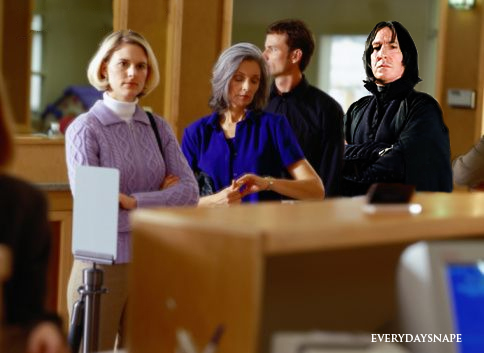  Snape at the bank!