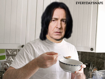  Snape eating breakfest in my kitchen! :)