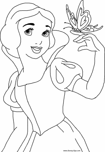  Snow White Coloring Page