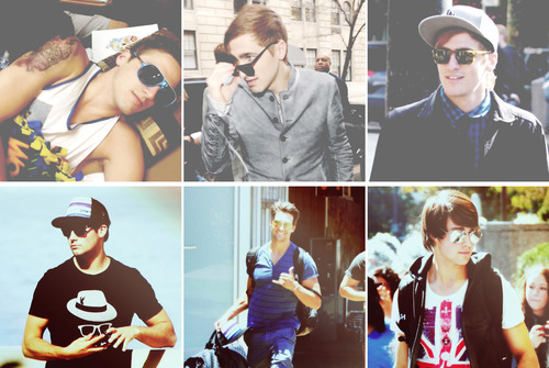  The boys with sunglasses.