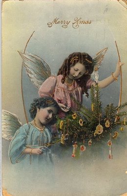  Vintage navidad ángeles