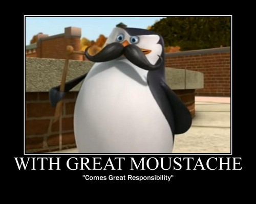  With great moustache
