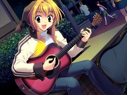  gitaar anime girl