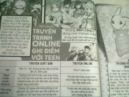  ^_^A newspaper in my country talking 'bout manga