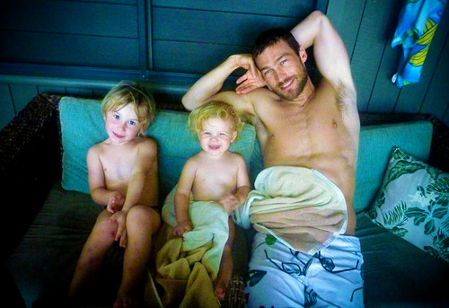  Andy and his kids <3