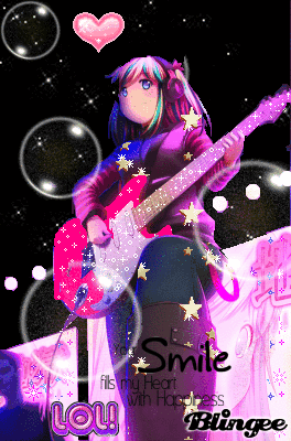  Аниме гитара girl