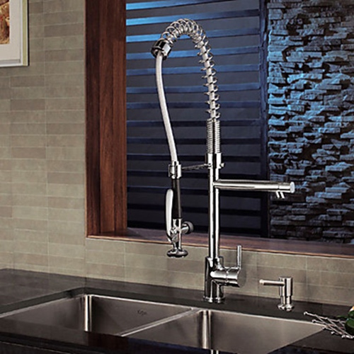  Contemporary Solid Brass Spring kusina Faucet