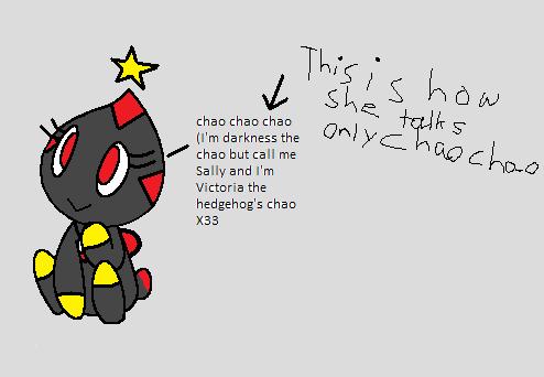 Darkness the chao but call her Sally