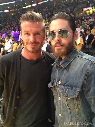  David Beckham and Jared Leto