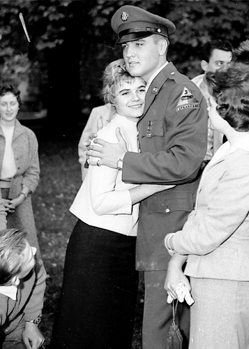 Elvis and Margit Bürgin, Germany, October 1958