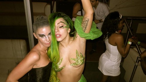 Gaga at Halloween Party in Puerto Rico