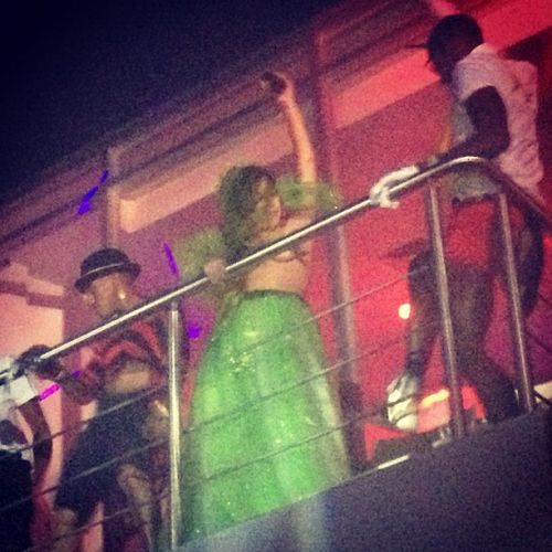  Gaga at a Halloween party in Puerto Rico