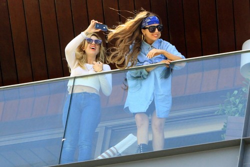  Gaga at her hotel in Rio de Janeiro