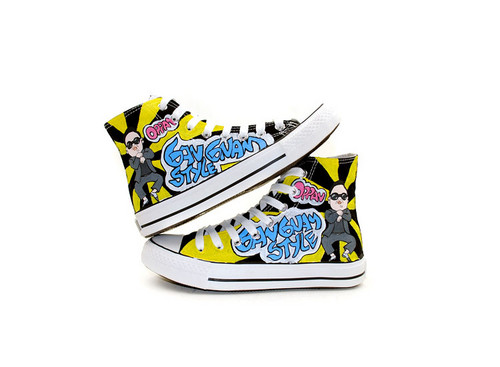  Gangnam Style hand painted shoes