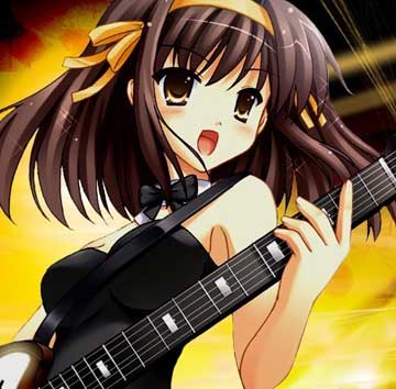 ऐनीमे गिटार girl