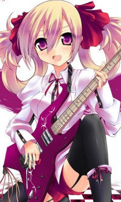  gitar Anime girl