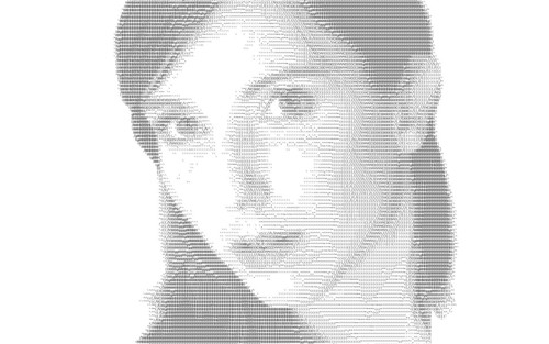  l’art du portrait ASCII from http://www.fotopedia.com/items/flickr-44326118