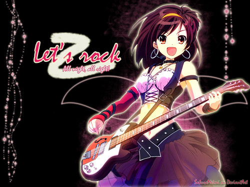  guitar anime girl