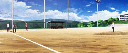  Энджел Beats! » Baseball scene