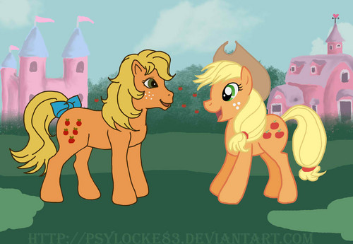 Applejack in the 80's and Applejack now