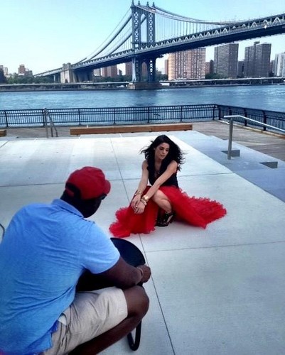  Ashley behind-the-scenes of her "Seventeen" magazine photoshoot {December/January}.