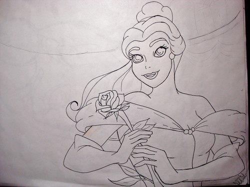  Belle (not colored yet!)