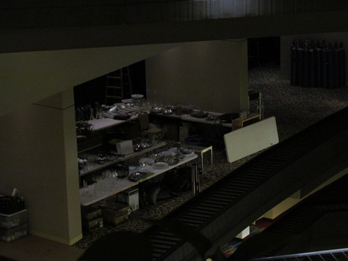 Catching Fire set in the interior of the Atlanta Marriott Marquis hotel