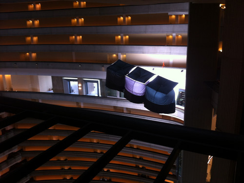  Catching огонь set in the interior of the Atlanta Marriott Marquis hotel