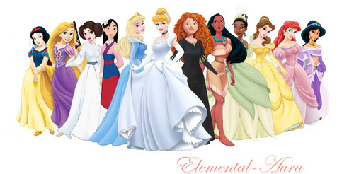 Disney Princesses with Leia